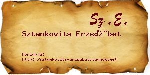 Sztankovits Erzsébet névjegykártya